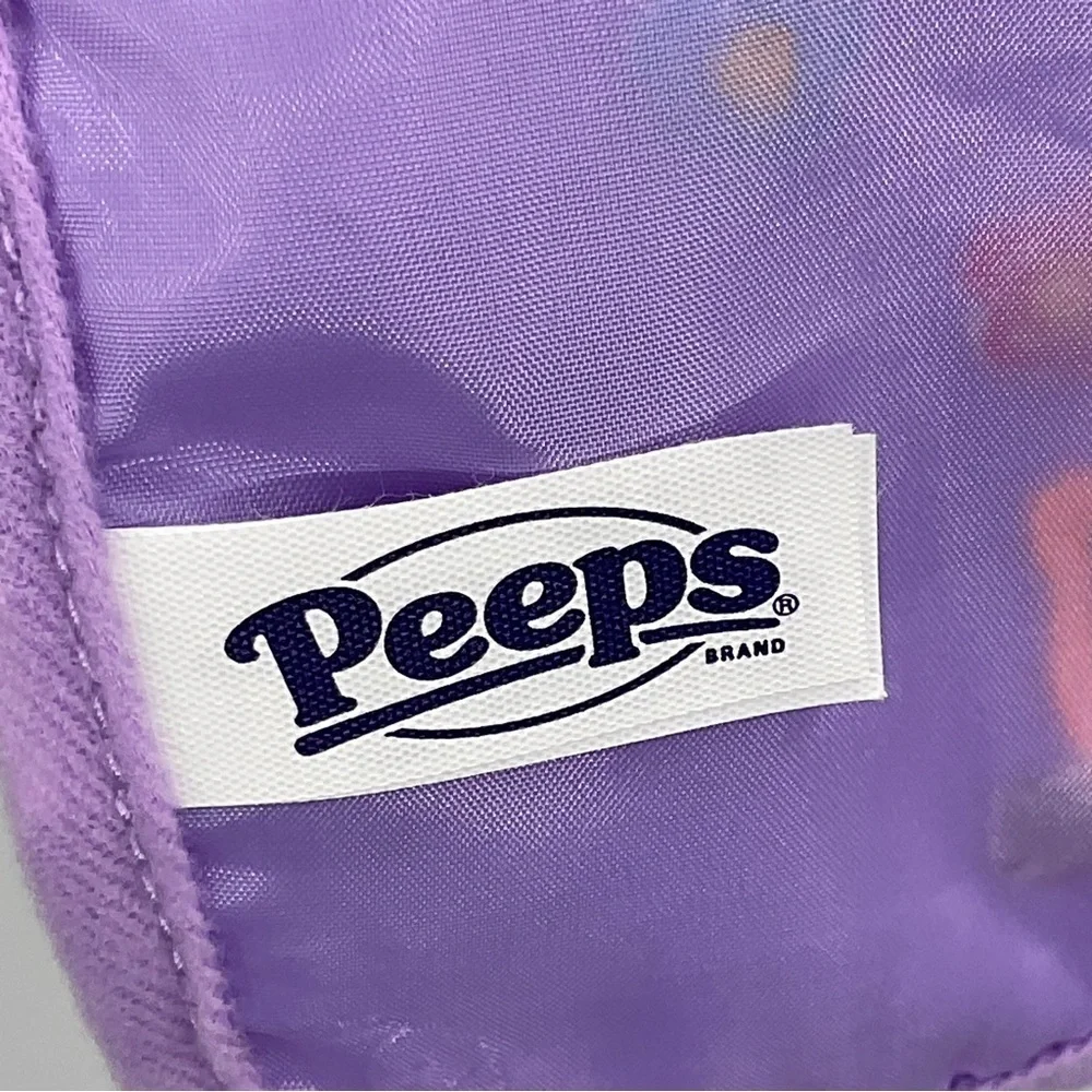 PEEPS Easter Baby Bib Soft Velour Purple Spring Flower 2023 Basket Gift Dan Dee